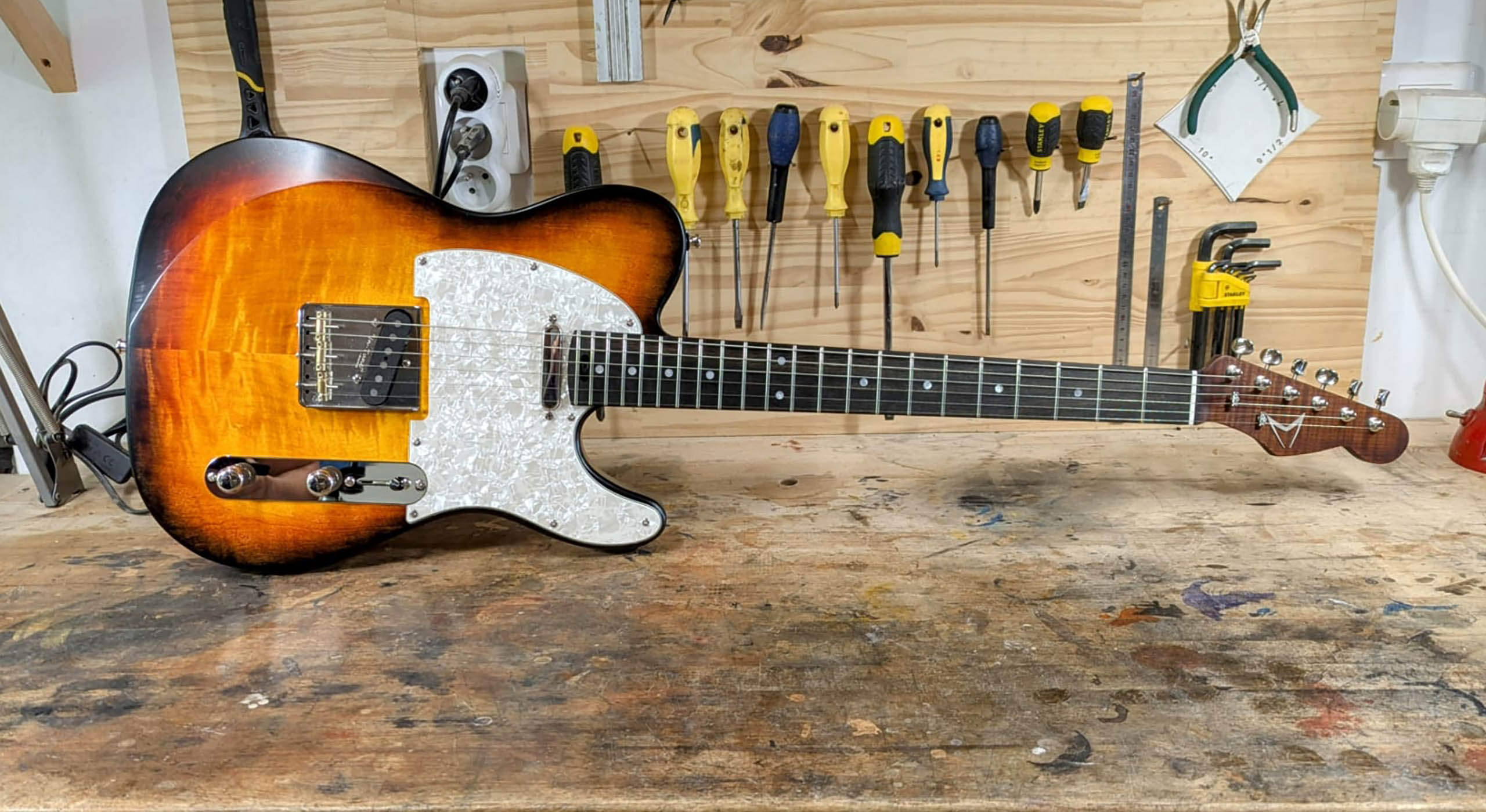 Stage de lutherie Rodolphe télé face